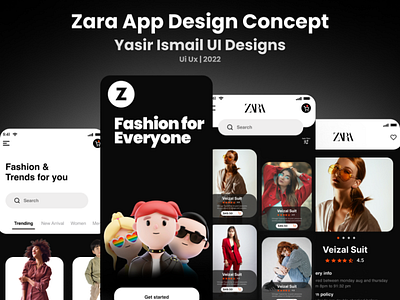 Zara App Design Concept By Yasir