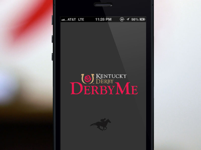 Kentucky Derby: DerbyMe Splash iphone mobile splash ui