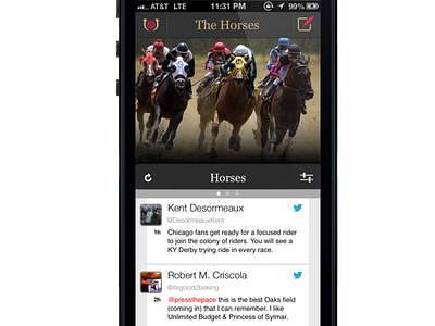 Kentucky Derby: DerbyMe Curated Twitter Feed