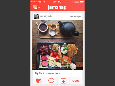 Jamsnap - feed view