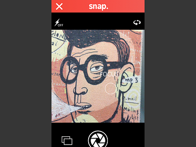 Jamsnap - Creation view - "Snap." camera ios7 iphone mobile photo