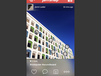 Jamsnap - feed view feed ios7 iphone mobile photo profile