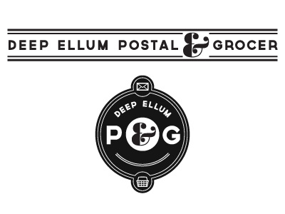 Deep Ellum Postal & Grocer: idea #1 design logo typography