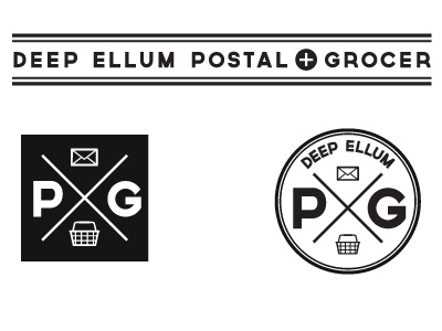 Deep Ellum Postal & Grocer: idea #3 design logo typography