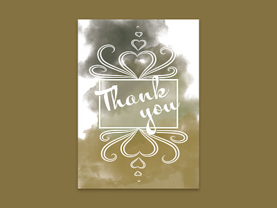 Thank You Card card hellodribbble thankyou thankyoucard