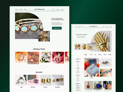 Website Design for Jewelry design jewelry webdesign