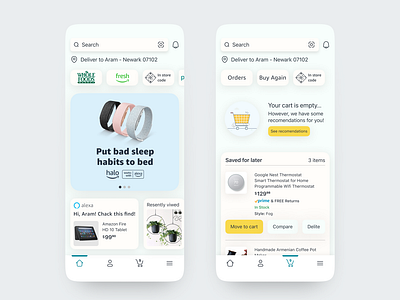 Amazon app redesign concept