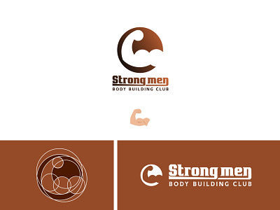strong men logo design