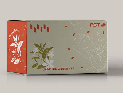 PST Tea Branding brand branding branding design design graphic design illustration mockup packaging packaging design