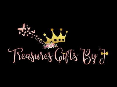 Treasures Gifts By J brand design branding kit logo logo design luxury brand proffesional logo unique logo design