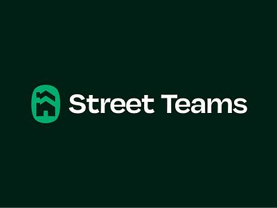 Street Teams Logo branding design houses icon logo street typography vector vulf