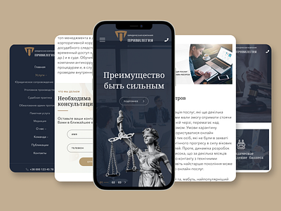 Responsive design for legal company concept design minimal mobile mockup modern responsive ui ux web website