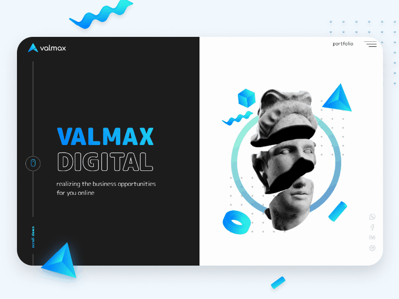 VALMAX DIGITAL animated gif animation art branding concept design digital art digitalart illustration uiux ux web website