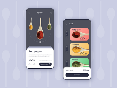 Mobile APP / Spices