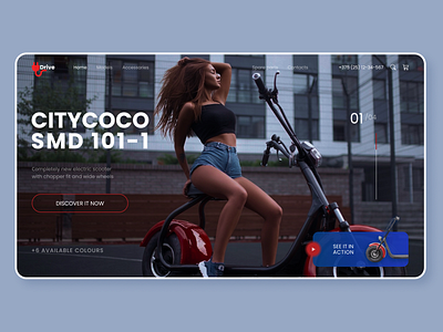 Electro scooter/ Home page