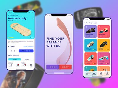 Balance boards Mobile APP