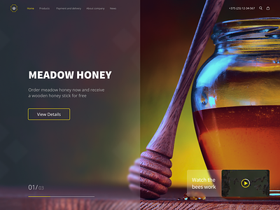 Honey glasmorphism product bee creative design dright gentel glasmorphism light product sweet yelow
