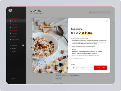 Pop-Ups 016 16 daily challenge daily ui dailyui dailyui 16 diet plans diet subscriptions fitness newsletter overlay overlay popup pop ups pop-ups popups subscription pop-ups subscriptions ui design ui inspiration ux design