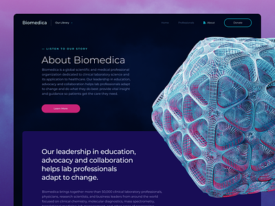 Website for Sharing Biological and Medical Studies bioscience biotech website biotechnology landing page clinical research life science medical landing page medical website medical website design medtech pharmacy landing page pharmacy website science lab landing page tech website