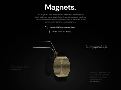 Magnets. How it works? 3d 3d model animation c4d cinema4d maxon3d minimal motion web design website zajno