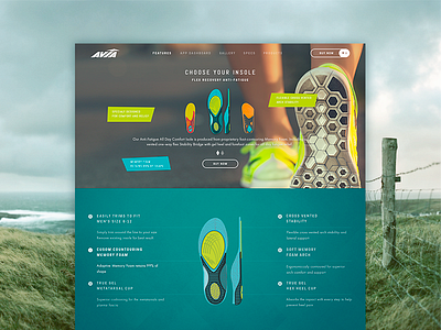 WIP. Website design for a insoles landing page. clean design fitness landing lifestyle minimal modern sport ui ux web zajno