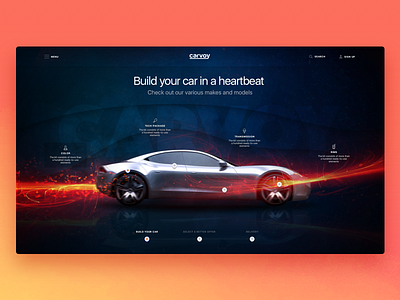 Car Leasing Website Presentation Design