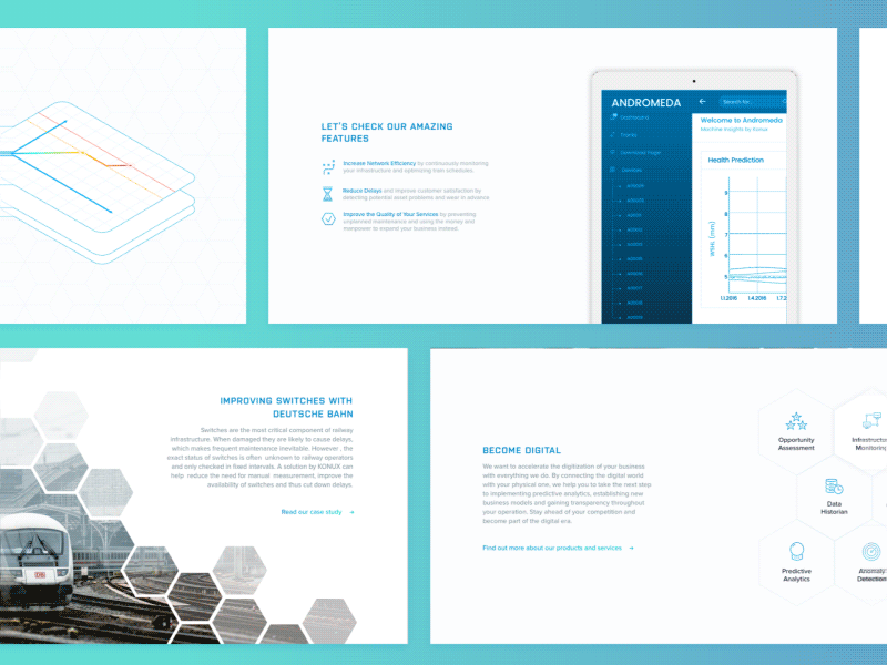 Industrial IoT Corporate Website Design and Animation