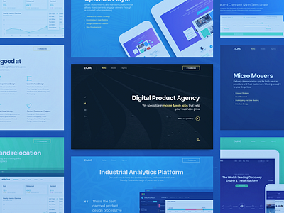 Product Digital Agency Website Design