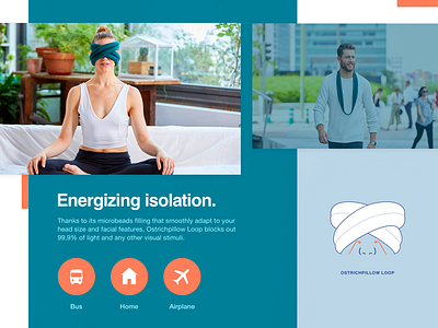 Innovative Eye Pillow Landing Page Design