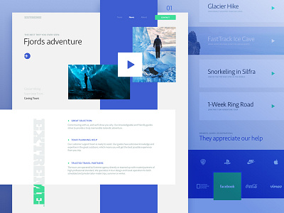 Homepage Design for an Extreme Travel Agency