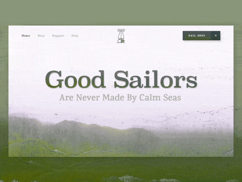 Design Experiment: ‘Good Sailors’ Boat Rental Company Website after effects animation boat business interface landing logo modern motion parallax product rent scroll transitions ui ui interaction ux web website zajno