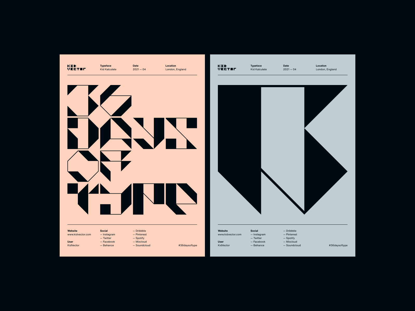 Kid Kalculate — B Poster 36daysoftype 36daysoftype08 type typeface typography