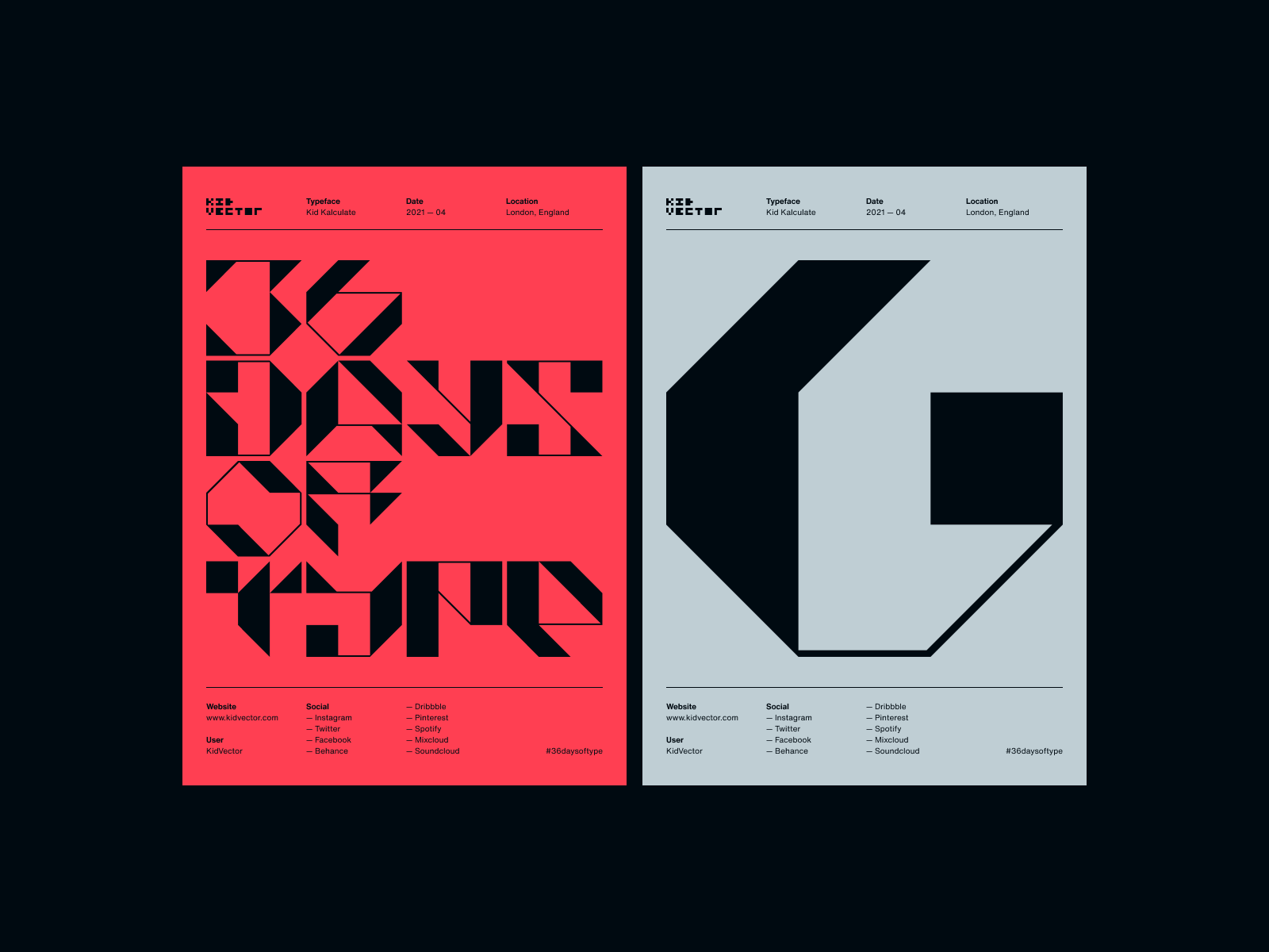 Kid Kalculate — G Poster 36daysoftype 36daysoftype08 type typeface typography