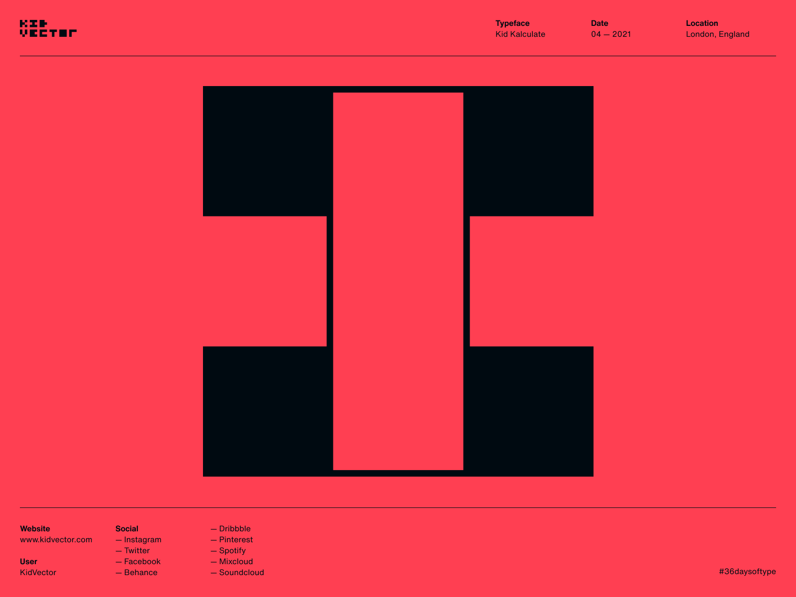 Kid Kalculate — I 36daysoftype 36daysoftype08 type typeface typography