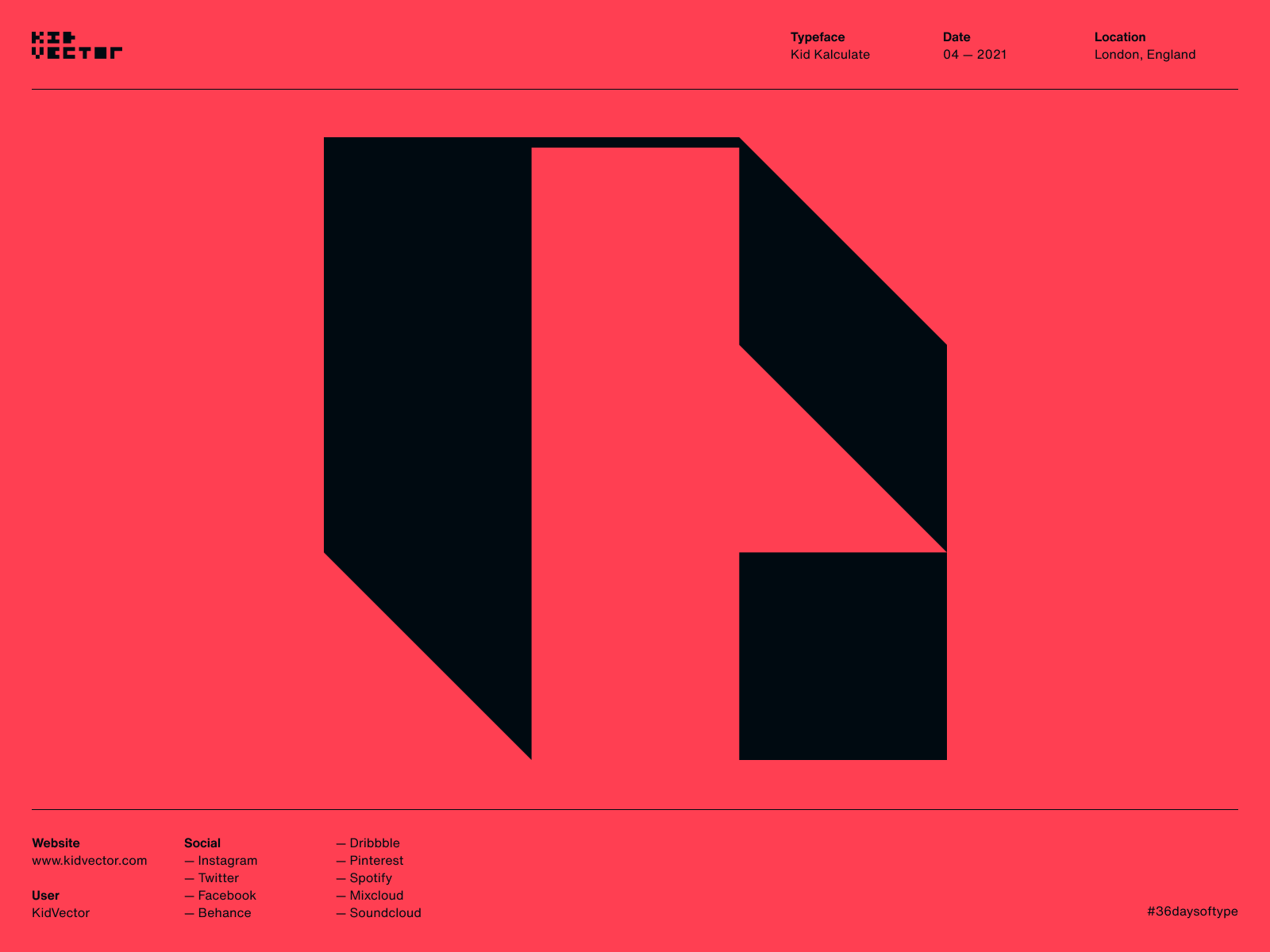Kid Kalculate — N 36daysoftype 36daysoftype08 type typeface typography