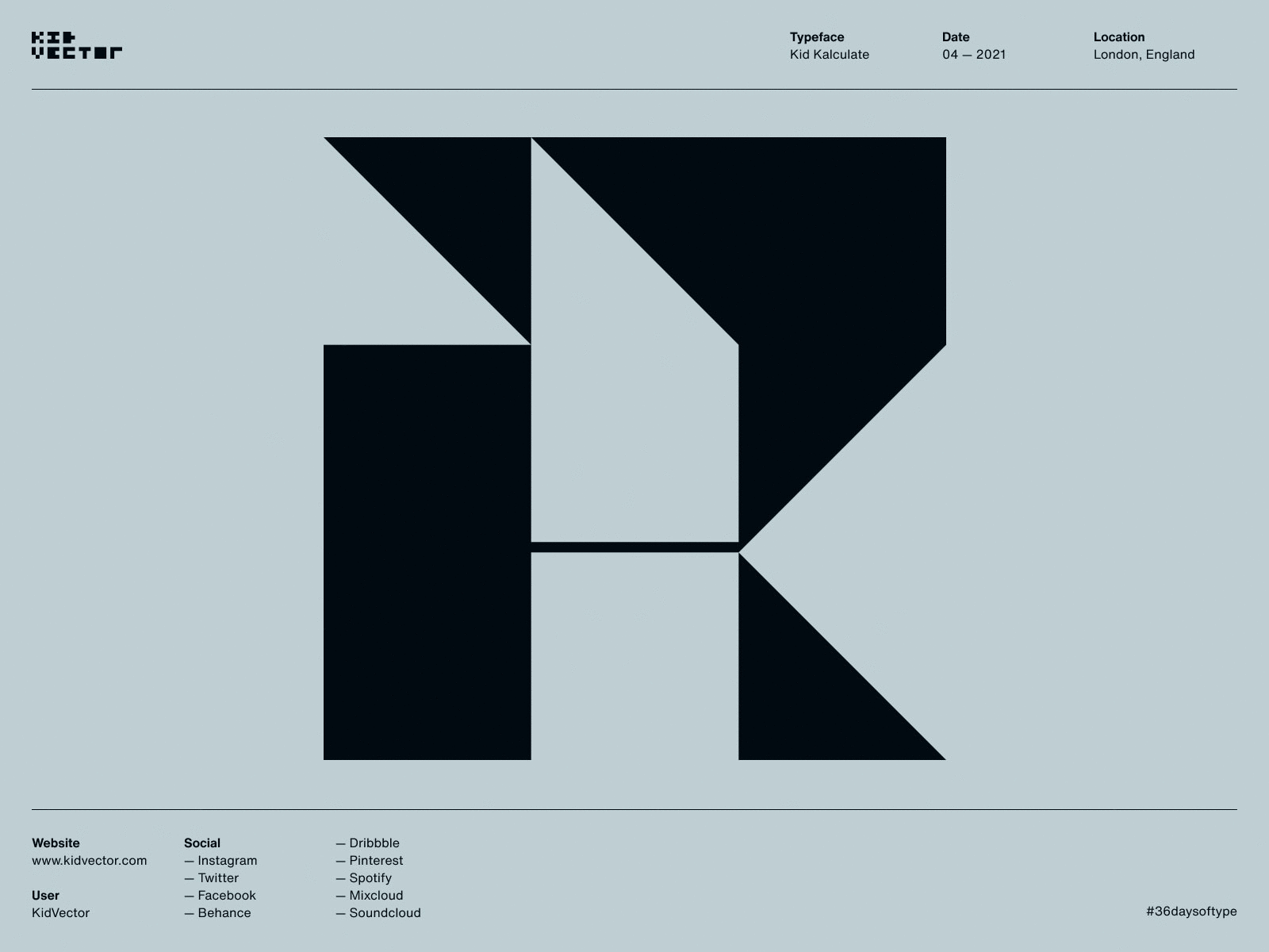 Kid Kalculate — R 36daysoftype 36daysoftype08 type typeface typography