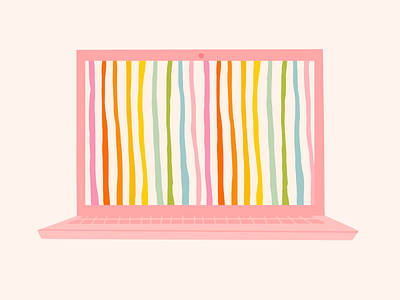 desktop wallpaper / rainbow stripe colorful creative design design illustration pattern pattern design rainbow wallpaper
