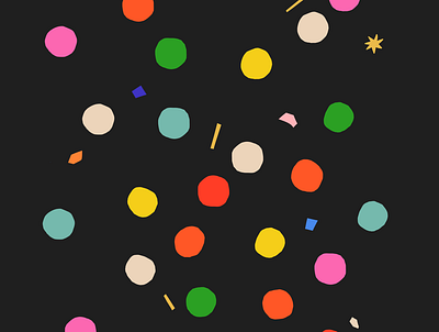new year's confetti colorful confetti creative design design dots fun illustration pattern pattern design rainbow stars wallpaper