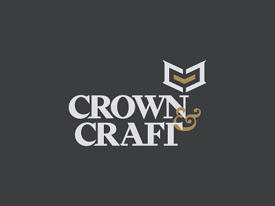 Crown & Craft Cornerstone Wordmark ampersand ampersands branding brick bricks cornerstone logo regal serif steel
