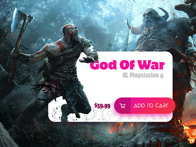 God Of War Product UI e3 god of war kratos playstation ps4 video game