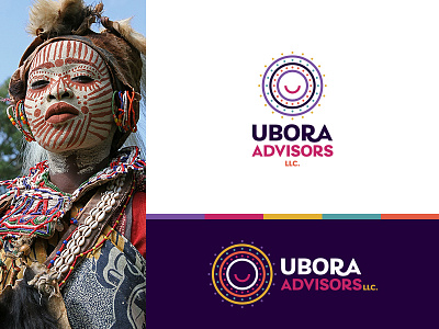 Ubora branding africa branding colorful kikuya logo purple smile sun sunshine