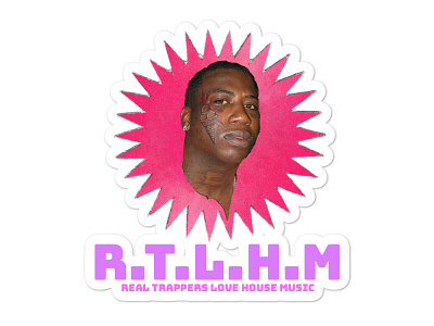 Gucci Mane Loves House Sticker illustration sticker design stickermule stickers