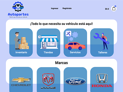 Ecommerce auto parts. app design ui ux web