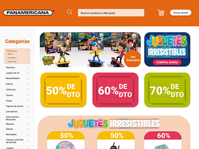 Landing page toystore