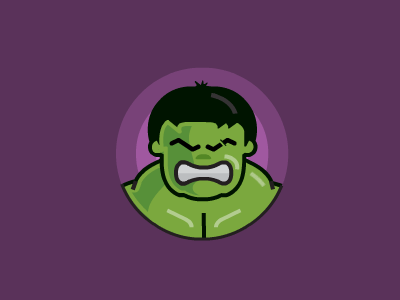 Hulk avatar bat comic green hero hulk icon illustration marvel