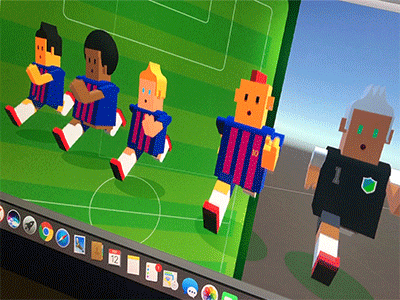 Training new Characters for a new game character design football mobile games soccer