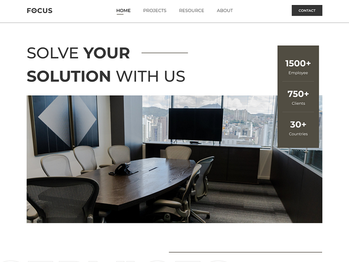 FOCUS - Consultants Landing page by Azhar Dwi🐼 for Vektora on Dribbble