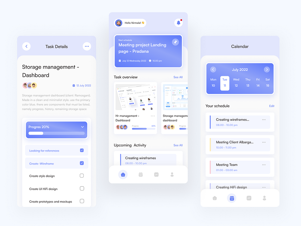 Taskku - Task management app by Azhar Dwi🐼 for Vektora on Dribbble