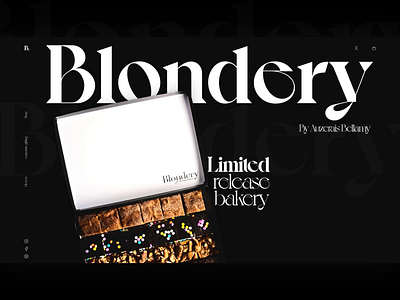 Blondery Concept animation branding design e commerce jamstack landing page online store shopify store video web website
