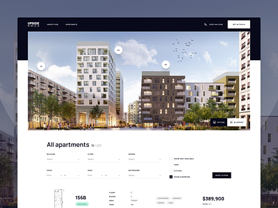 UpsideDown - Real Estate Selector apartment apartments branding design graphic design home investment landing page luxury homes mortgage property real estate selector web website
